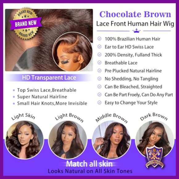26 Inch Body Wave Lace Front Wig Human Hair 200 Density Glueless Pre Plucked main image 5